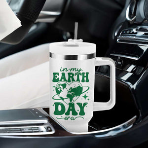 In My Earth Day Era Tumbler With Handle Cute Groovy Planet Heart TS02 Print Your Wear