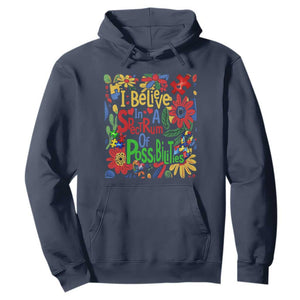 Autism Acceptance Hoodie I Believe In A Spectrum Of Possibilities Retro Boho TS02 Navy Print Your Wear