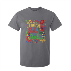 Autism Acceptance T Shirt For Kid I Believe In A Spectrum Of Possibilities Retro Boho TS02 Charcoal Print Your Wear