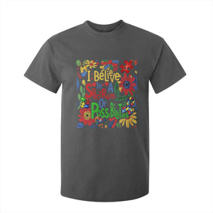 Autism Acceptance T Shirt For Kid I Believe In A Spectrum Of Possibilities Retro Boho TS02 Dark Heather Print Your Wear