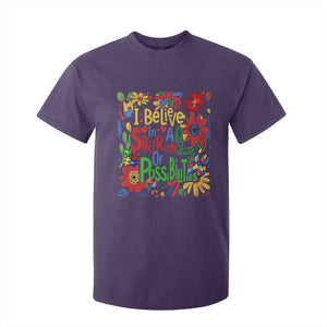 Autism Acceptance T Shirt For Kid I Believe In A Spectrum Of Possibilities Retro Boho TS02 Purple Print Your Wear