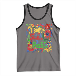 Autism Acceptance Tank Top I Believe In A Spectrum Of Possibilities Retro Boho TS02 Deep Heather Black Print Your Wear