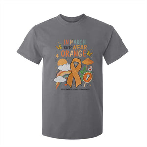 Developmental Disability Awareness T Shirt For Kid In March We Wear Orange TS02 Charcoal Print Your Wear