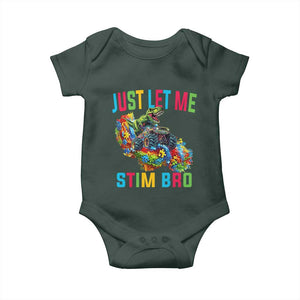 Autistic Dino Rex Driving Monster Truck Baby Onesie Autism Is My Superpower TS02 Print Your Wear