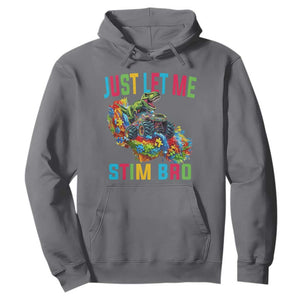 Autistic Dino Rex Driving Monster Truck Hoodie Autism Is My Superpower TS02 Charcoal Print Your Wear