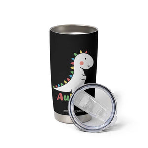 Cute Dinosaur AuDHD Tumbler Cup ADHD Awareness TS02 Print Your Wear