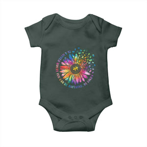 Be Kind Autism Awareness Baby Onesie Kindness Sunflower Tie Dye Puzzle TS02 Print Your Wear