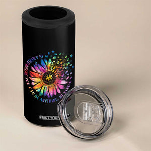 Be Kind Autism Awareness 4 in 1 Can Cooler Tumbler Kindness Sunflower Tie Dye Puzzle TS02 Print Your Wear