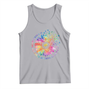 Be Kind Autism Awareness Tank Top Kindness Sunflower Tie Dye Puzzle TS02 Athletic Heather Print Your Wear