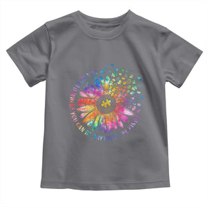 Be Kind Autism Awareness Toddler T Shirt Kindness Sunflower Tie Dye Puzzle TS02 Charcoal Print Your Wear