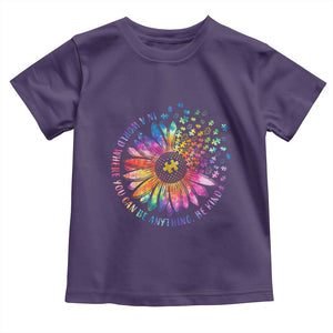 Be Kind Autism Awareness Toddler T Shirt Kindness Sunflower Tie Dye Puzzle TS02 Purple Print Your Wear