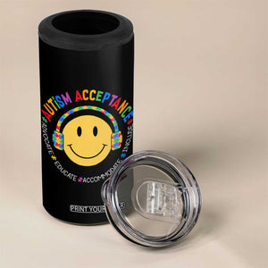 Autism Awareness Acceptance 4 in 1 Can Cooler Tumbler Special Education Teacher Kids TS02 Print Your Wear