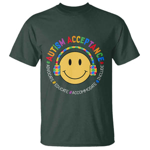 Autism Awareness Acceptance T Shirt Special Education Teacher Kids TS02 Dark Forest Green Print Your Wear