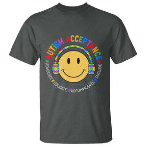 Autism Awareness Acceptance T Shirt Special Education Teacher Kids TS02 Dark Heather Print Your Wear