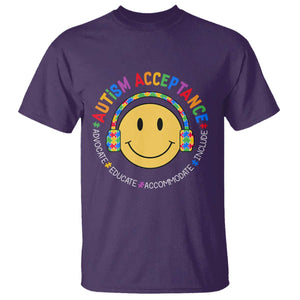 Autism Awareness Acceptance T Shirt Special Education Teacher Kids TS02 Purple Print Your Wear