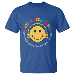 Autism Awareness Acceptance T Shirt Special Education Teacher Kids TS02 Royal Blue Print Your Wear