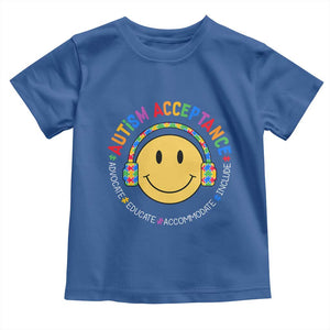 Autism Awareness Acceptance Toddler T Shirt Special Education Teacher Kids TS02 Royal Blue Print Your Wear