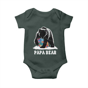 Autism Papa Bear Baby Onesie Support Autistic Matching Family Dad TS02 Print Your Wear