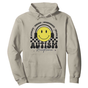 Autism Acceptance Hoodie Advocate Educate Accomodate Include Special Education TS02 Sand Print Your Wear