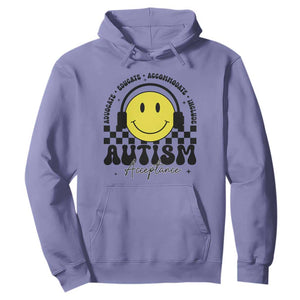 Autism Acceptance Hoodie Advocate Educate Accomodate Include Special Education TS02 Violet Print Your Wear