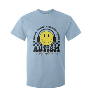Autism Acceptance T Shirt For Kid Advocate Educate Accomodate Include Special Education TS02 Light Blue Print Your Wear