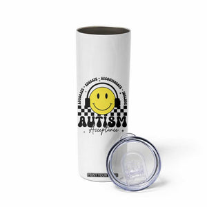 Autism Acceptance Skinny Tumbler Advocate Educate Accomodate Include Special Education TS02 Print Your Wear