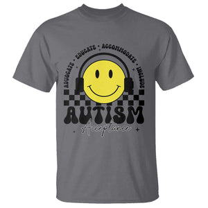 Autism Acceptance T Shirt Advocate Educate Accomodate Include Special Education TS02 Charcoal Print Your Wear