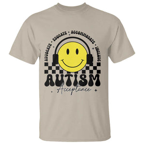 Autism Acceptance T Shirt Advocate Educate Accomodate Include Special Education TS02 Sand Print Your Wear
