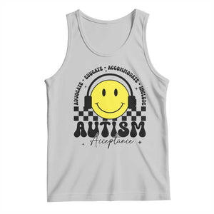 Autism Acceptance Tank Top Advocate Educate Accomodate Include Special Education TS02 Ash Print Your Wear