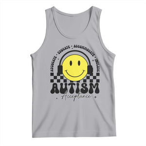 Autism Acceptance Tank Top Advocate Educate Accomodate Include Special Education TS02 Athletic Heather Print Your Wear