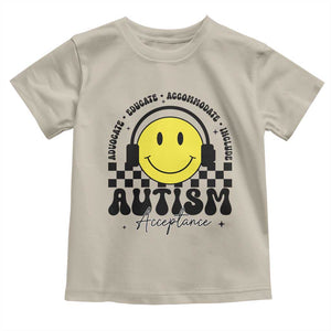 Autism Acceptance Toddler T Shirt Advocate Educate Accomodate Include Special Education TS02 Sand Print Your Wear
