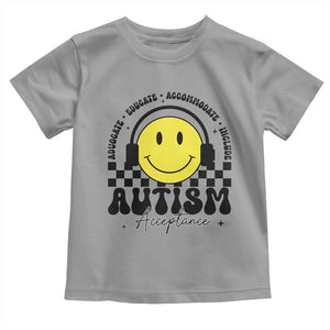 Autism Acceptance Toddler T Shirt Advocate Educate Accomodate Include Special Education TS02 Sport Gray Print Your Wear