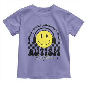 Autism Acceptance Toddler T Shirt Advocate Educate Accomodate Include Special Education TS02 Violet Print Your Wear