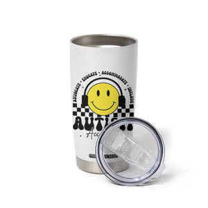 Autism Acceptance Tumbler Cup Advocate Educate Accomodate Include Special Education TS02 Print Your Wear