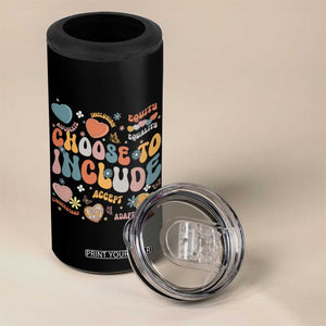 Autism Acceptance 4 in 1 Can Cooler Tumbler Choose To Include Inclusion Matters TS02 Print Your Wear