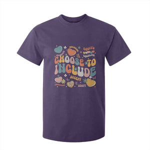 Autism Acceptance T Shirt For Kid Choose To Include Inclusion Matters TS02 Purple Print Your Wear
