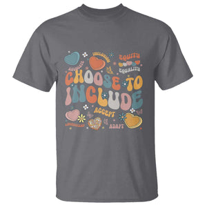 Autism Acceptance T Shirt Choose To Include Inclusion Matters TS02 Charcoal Print Your Wear