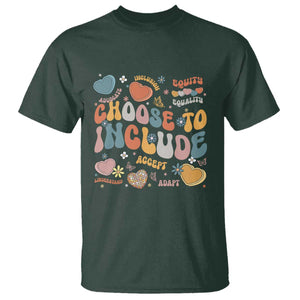 Autism Acceptance T Shirt Choose To Include Inclusion Matters TS02 Dark Forest Green Print Your Wear