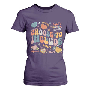 Autism Acceptance T Shirt For Women Choose To Include Inclusion Matters TS02 Purple Print Your Wear