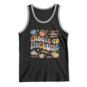 Autism Acceptance Tank Top Choose To Include Inclusion Matters TS02 Black Athletic Heather Print Your Wear