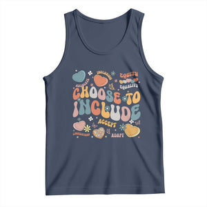 Autism Acceptance Tank Top Choose To Include Inclusion Matters TS02 Navy Print Your Wear