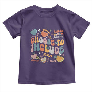 Autism Acceptance Toddler T Shirt Choose To Include Inclusion Matters TS02 Purple Print Your Wear