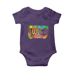 Autism Acceptance Baby Onesie Accept Understand Love Autistic Support TS02 Purple Print Your Wear