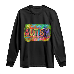 Autism Acceptance Long Sleeve Shirt Accept Understand Love Autistic Support TS02 Black Print Your Wear