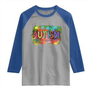 Autism Acceptance Raglan Shirt Accept Understand Love Autistic Support TS02 Sport Gray Royal Print Your Wear