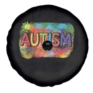 Autism Acceptance Spare Tire Cover Accept Understand Love Autistic Support TS02 Print Your Wear