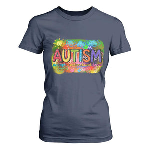 Autism Acceptance T Shirt For Women Accept Understand Love Autistic Support TS02 Navy Print Your Wear