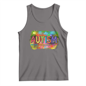 Autism Acceptance Tank Top Accept Understand Love Autistic Support TS02 Deep Heather Print Your Wear