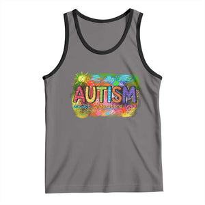 Autism Acceptance Tank Top Accept Understand Love Autistic Support TS02 Deep Heather Black Print Your Wear