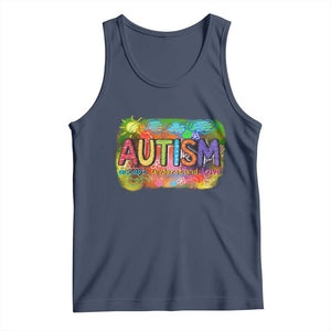 Autism Acceptance Tank Top Accept Understand Love Autistic Support TS02 Navy Print Your Wear